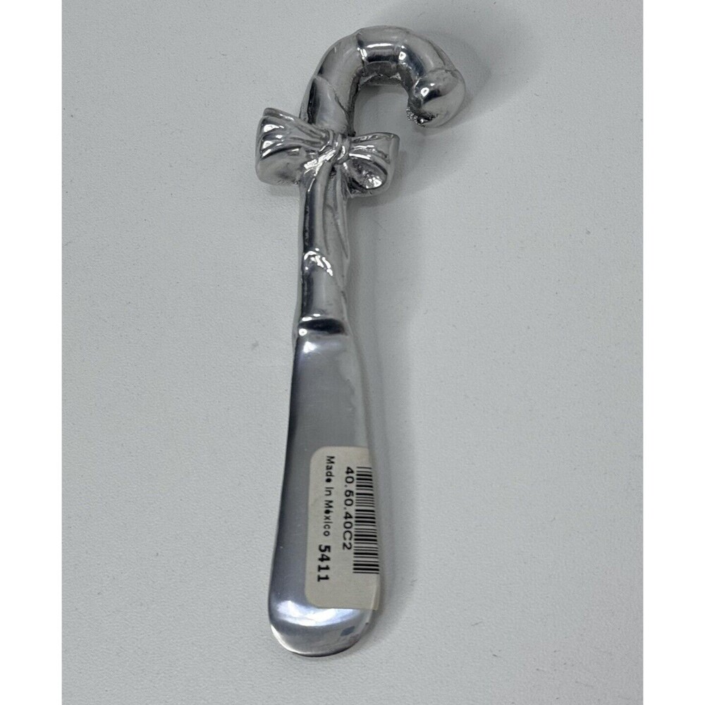 Fabulous Pewterware Pewter Butter Spreader Knife Candy Cane Christmas